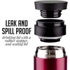 image:imageOvente Stainless Steel Vacuum Insulated Coffee Water Mug 12 oz Portable Double Wall Handheld Tumbler with Tea Infuser BPAFree Spill Proof Travel Friendly for Hot Cold Beverage Red MSA12R