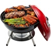 image:imageOVENTE 14Inch Portable Charcoal Grill Dual Venting System Red GQR0400BR