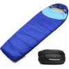 image:imageOVENTE Camping Sleeping Bag Lightweight Waterproof Blue SBHW001BL