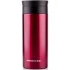 image:imageOvente Stainless Steel Vacuum Insulated Coffee Water Mug 12 oz Portable Double Wall Handheld Tumbler with Tea Infuser BPAFree Spill Proof Travel Friendly for Hot Cold Beverage Red MSA12R