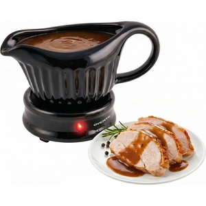 image:imageOVENTE Electric Gravy Boat Warmer 135 Ounce Black FW024589B