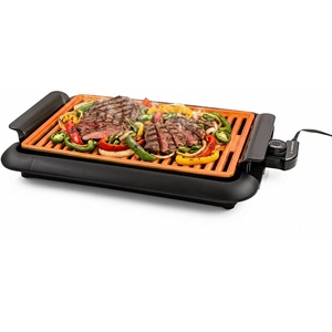 image:imageOVENTE Electric Indoor Grill 15x10 Inch NonStick Plate Copper GD1510NLCOGD1510NLCO  Copper