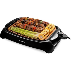 image:imageOVENTE Electric Indoor Grill 15x10 Inch NonStick Plate Copper GD1510NLCOGD1632NLCO  Copper