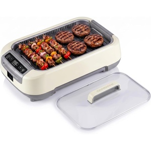 image:imageOVENTE Electric Indoor Grill 15x10 Inch NonStick Plate Copper GD1510NLCOSGR85W  White