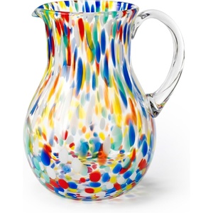 image:imageOVENTE Hand Blown Margarita Glass Pitcher 25 Liter Multicolor MGP84M