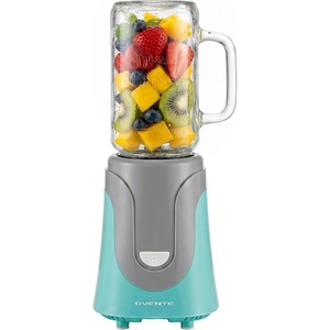 image:imageOVENTE Retro Personal Blender 18 Oz Mason Jar 300W Turquoise BLH1002TTurquoise