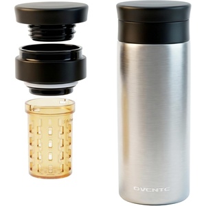 image:imageOVENTE Stainless Steel Insulated Travel Mug with Tea Infuser Silver MSA16SSilver
