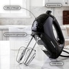 image:imageOVENTE 5Speed Electric Hand Mixer with Storage Case150W Red HM151RBlack