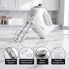 image:imageOVENTE 5Speed Electric Hand Mixer with Storage Case150W Red HM151RWhite