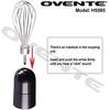 image:imageOVENTE Corded Hand Blender Set with Whisk Beaker and Chopper Red HS585R
