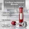 image:imageOVENTE Cordless Immersion Hand Blender 300W Rechargeable White HR995WRed  200 Watts