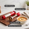 image:imageOVENTE Cordless Immersion Hand Blender 300W Rechargeable White HR995WRed  300 Watts