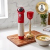 image:imageOVENTE Cordless Immersion Hand Blender 300W Rechargeable White HR995WRed  300 Watts