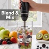 image:imageOVENTE Electric Corded Hand Blender 300W with 2 Mixing Speeds White HS560WBlack  With Attachment