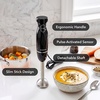 image:imageOVENTE Electric Corded Hand Blender 300W with 2 Mixing Speeds White HS560WBlack