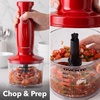 image:imageOVENTE Electric Corded Hand Blender 300W with 2 Mixing Speeds White HS560WRed  With Attachment