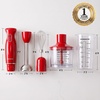 image:imageOVENTE Electric Corded Hand Blender 300W with 2 Mixing Speeds White HS560WRed  With Attachment