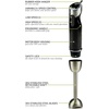 image:imageOVENTE Electric Corded Hand Blender 500W with 6 Mixing Speed Black HS690BWithout Attachment
