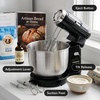 image:imageOVENTE Electric Stand Mixer 35 QT 5 Mixing Speeds 250W Black SM680BBlack
