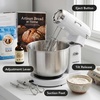 image:imageOVENTE Electric Stand Mixer 35 QT 5 Mixing Speeds 250W Black SM680BWhite