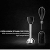 image:imageOVENTE Immersion Electric Hand Blender 300 Watt Power 2 Mix Speed amp Portable 5 Speed Mixing Electric Hand Mixer with Stainless Steel Whisk Beater Attachments amp Snap Storage Case