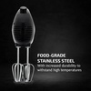 image:imageOVENTE Immersion Electric Hand Blender 300 Watt Power 2 Mix Speed amp Portable 5 Speed Mixing Electric Hand Mixer with Stainless Steel Whisk Beater Attachments amp Snap Storage Case