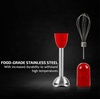 image:imageOVENTE Immersion Electric Hand Blender 300 Watt Power 2 Mix Speed with Stainless Steel Blades amp Portable 5 Speed Mixing Electric Hand Mixer with Stainless Steel Whisk Beater Attachments