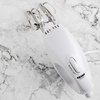 image:imageOVENTE Portable Electric Hand Mixer 5 Speed Mixing 150W Powerful Blender for Baking amp Cooking with 2 Stainless Steel Chrome Beater Attachments amp Snap Clear Case Compact Easy Storage Turquoise HM161TMixer  White