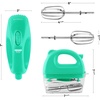 image:imageOVENTE Portable Electric Hand Mixer 5 Speed Mixing 150W Powerful Blender for Baking amp Cooking with 2 Stainless Steel Chrome Beater Attachments amp Snap Clear Case Compact Easy Storage Turquoise HM161TMixer  Turquoise