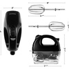 image:imageOVENTE Portable Electric Hand Mixer 5 Speed Mixing 150W Powerful Blender for Baking amp Cooking with 2 Stainless Steel Chrome Beater Attachments amp Snap Clear Case Compact Easy Storage Turquoise HM161TMixer  Black