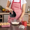 image:imageOVENTE Portable Electric Hand Mixer 5 Speed Mixing 150W Powerful Blender for Baking amp Cooking with 2 Stainless Steel Chrome Beater Attachments amp Snap Clear Case Compact Easy Storage Turquoise HM161TMixer  Black