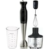 image:imageOVENTE Corded Hand Blender Set with Whisk Beaker and Chopper Black HS585B