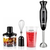image:imageOVENTE Electric Corded Hand Blender 300W with 2 Mixing Speeds White HS560WBlack  With Attachment