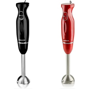 image:imageOvente 300W Electric Immersion Hand Blender 2Pack with Stainless Steel Blades Black amp Red HS560BR
