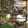 image:imageOVENTE Camping Hammock with Two Tree Straps HeavyDuty Green HKA95G