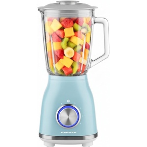 image:imageOVENTE Countertop Blender 50 Oz 4 Speed Settings 550W Blue BLH2604LBL