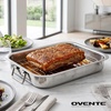image:imageOVENTE 17 Carbon Steel Roasting Pan with VShape Rack Copper CWR30820CO13 x 94