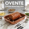 image:imageOVENTE 17 Carbon Steel Roasting Pan with VShape Rack Copper CWR30820CO15 x 1175