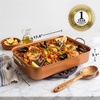 image:imageOVENTE 17 Carbon Steel Roasting Pan with VShape Rack Copper CWR30820CO17