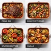 image:imageOVENTE 17 Carbon Steel Roasting Pan with VShape Rack Copper CWR30820CO17