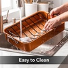 image:imageOVENTE 17 Carbon Steel Roasting Pan with VShape Rack Copper CWR30820CO17