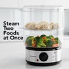image:imageOVENTE 2Tier Electric Food Steamer 5 Qt Stainless Steel Silver FS62S