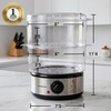 image:imageOVENTE 2Tier Electric Food Steamer 5 Qt Stainless Steel Silver FS62S