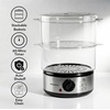 image:imageOVENTE 2Tier Electric Food Steamer 5 Qt Stainless Steel Silver FS62S