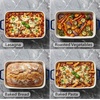 image:imageOVENTE 3 Qt Rectangular Ceramic Baking Dish with Lid Blue BP13BL