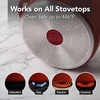 image:imageOVENTE 46 Qt Aluminum Dutch Oven with Lid Red DOA546R