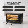 image:imageOVENTE 8L Toaster Oven Adjustable Temperature 60Min Timer Black TO2808BTO2808B