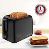 image:imageOVENTE Electric 2 Slice Toaster Machine 6Shade Setting Black TP2210BBlack