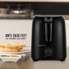 image:imageOVENTE Electric 2 Slice Toaster Machine 6Shade Setting Black TP2210BBlack