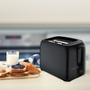image:imageOVENTE Electric 2 Slice Toaster Machine 6Shade Setting Black TP2210BBlack